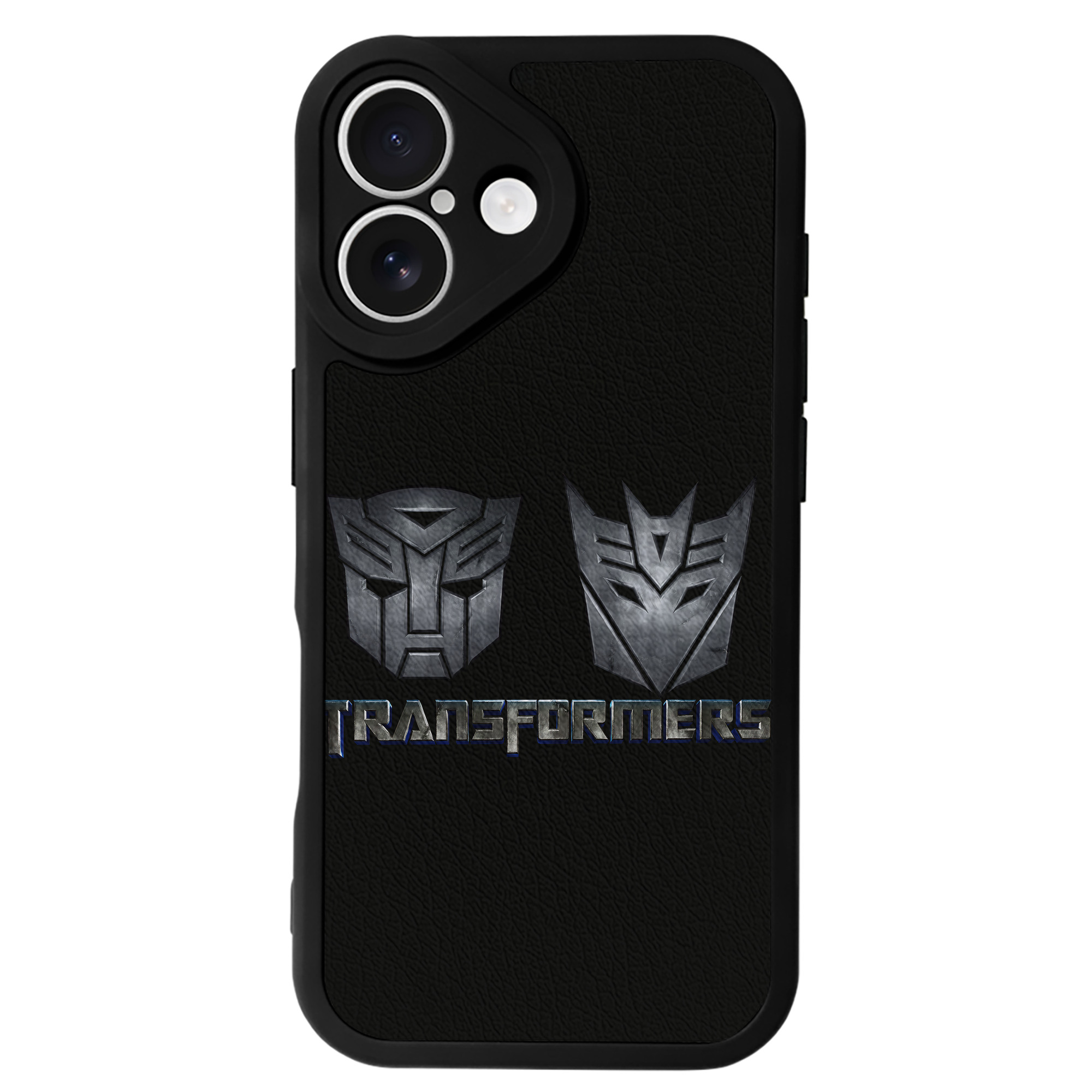 （画像用） Transformers トランスフォーマー 【iPhone 16シリーズ対応】シリコンスマホケース（レザー調） 材質：シリコン